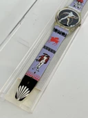 Swatch Discobolus 35mm Silikon Kordon 1992 Vintage Kol Saati (S-005) - 7