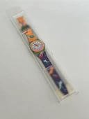 Swatch Curling 35mm Silikon Kordon 1992 Vintage Kol Saati (S-011) thumbnail 2