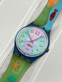 Swatch Hookipa 35mm Silikon Kordon 1992 Vintage Kol Saati (S-016) - 4