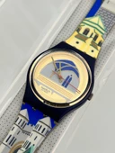 Swatch Backstage 35mm Silikon Kordon 1992 Vintage Kol Saati (S-015) - 4