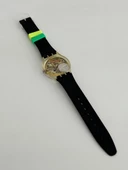 Swatch Black Line 35mm Silikon Kordon 1992 Vintage Kol Saati (S-017) - 6
