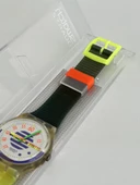 Swatch High Pressure 35mm Silikon Kordon 1992 Vintage Kol Saati (S-022) thumbnail 5