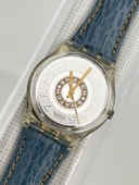 Swatch Delave 35mm Deri Kordon 1992 Vintage Kol Saati (S-028) thumbnail 4