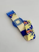 Swatch Pop Lady Octopus 46,5mm Lastik Kordon 1992 Vintage Kol Saati (S-035) thumbnail 6
