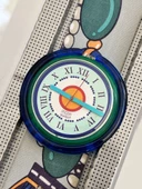 Swatch Pop Perles De Folie 46,5mm Deri Kordon 1992 Vintage Kol Saati (S-034) thumbnail 4