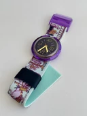 Swatch Pop Lancelot 46,5mm Lastik Kordon 1992 Vintage Kol Saati (S-036) - 5