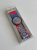 Swatch Pop Meeooow 46,5mm Lastik Kordon 1992 Vintage Kol Saati (S-038) thumbnail 2