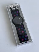 Swatch Pop 46,5mm Lastik Kordon 1992 Vintage Kol Saati (S-041) thumbnail 2