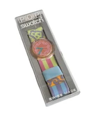 Swatch Pop Coralla 46,5mm Lastik Kordon 1992 Vintage Kol Saati (S-039) thumbnail 1