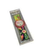 Swatch Pop Micro Garden 46,5mm Lastik Kordon 1992 Vintage Kol Saati (S-049) - 1