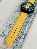 Swatch Scuba Divine 40mm Deri Kordon 1992 Vintage Kol Saati (S-054) - 6
