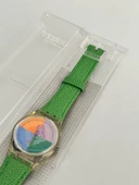 Swatch Piastrella 26mm Deri Kordon 1992 Vintage Kol Saati (S-058) thumbnail 5