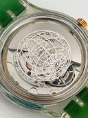 Swatch Automatic Earth 38,5mm Silikon Kordon 1992 Vintage Kol Saati (S-056) thumbnail 10