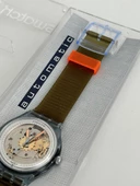 Swatch Automatic Blue Matic 38,5mm Silikon Kordon 1992 Vintage Kol Saati (S-055) thumbnail 6