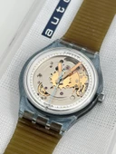Swatch Automatic Blue Matic 38,5mm Silikon Kordon 1992 Vintage Kol Saati (S-055) thumbnail 5