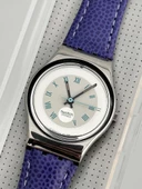Swatch Malpensa 26mm Deri Kordon 1992 Vintage Kol Saati (S-057) - 4