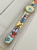 Swatch Piccolo 26mm Silikon Kordon 1992 Vintage Kol Saati (S-062) - 6