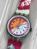 Swatch Ski Slope 26mm Silikon Kordon 1992 Vintage Kol Saati (S-063) - 4