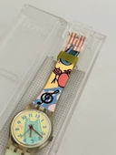 Swatch Piccolo 26mm Silikon Kordon 1992 Vintage Kol Saati (S-062) - 5