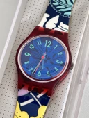 Swatch Exotica 26mm Silikon Kordon 1992 Vintage Kol Saati (S-064) - 4