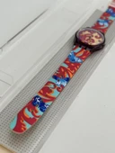 Swatch Fleur De Lyss 26mm Silikon Kordon 1992 Vintage Kol Saati (S-067) - 6