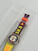 Swatch Snow Collage 26mm Silikon Kordon 1992 Vintage Kol Saati (S-069) - 5