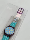 Swatch Compass 26mm Silikon Kordon 1992 Vintage Kol Saati (S-070) thumbnail 5