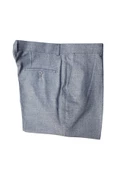 REGULAR KALIP DESENLİ POLİ VİSKON MEVSİMLİK KUMAŞ PANTOLON - 9