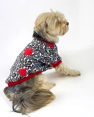 Animal Leo Print Sweat Red Sweat Köpek Kazağı Köpek Poları - 3