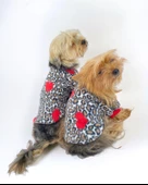 Animal Leo Print Sweat Red Sweat Köpek Kazağı Köpek Poları - 2