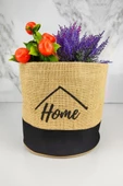 Digithome Hasır Çok Amaçlı Düzenleyici Organizer Mini Yuvarlak Saksılık Siyah - CLY-J1026 C1-1-121 - 1