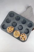Digithome 12 Bölmeli Yanmaz Yapışmaz Muffin & Cupcake Kalıbı – THN69005 C1-1-18 - 3