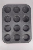 Digithome 12 Bölmeli Yanmaz Yapışmaz Muffin & Cupcake Kalıbı – THN69005 C1-1-18 - 1