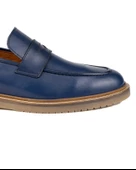 Barok-Pt Lacivert Hakiki Deri Günlük Klasik Erkek Ayakkabı - 5