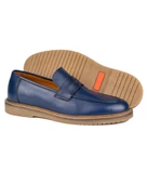 Barok-Pt Lacivert Hakiki Deri Günlük Klasik Erkek Ayakkabı - 3