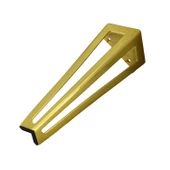 Ovit Açık Mobilya Koltuk Baza Sehpa Kanepe Masa Ayağı Metal Ayak 20 Cm Altın thumbnail 6