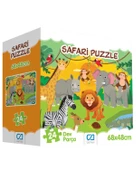 Ca Games 24 Parça Safari Yer Puzzle 5232 - 1