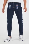 Murratto Erkek Slim Fit Likralı Koyu Mavi Kot Pantolon - 2