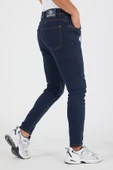 Murratto Erkek Slim Fit Likralı Koyu Mavi Kot Pantolon - 4
