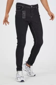 Murratto Erkek Slim Fit Likralı Siyah Kot Pantolon - 1