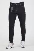 Murratto Erkek Slim Fit Likralı Siyah Kot Pantolon - 2