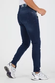 Murratto Erkek Slim Fit Likralı Lacivert Kot Pantolon - 4