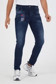 Murratto Erkek Slim Fit Likralı Lacivert Kot Pantolon - 3