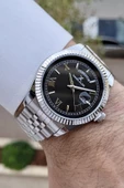 Daniel Klein DKISTE831 Kadranı Siyah Kordonu Gümüş Renk Takvim ve Gün Fonksiyonlu Erkek Kol Saati - 2