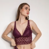 OROVİTA DESTEKLİ V YAKA DANTELLİ BÜSTİYER 5060 - 11