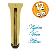 Sehpa Masa Puf Tabure Ünite Baza Koltuk Ayağı Mobilya Ayakları Ayağı Metal Ayakları 12 Cm Altın thumbnail 1