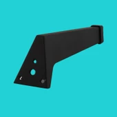 Sehpa Masa Puf Tabure Ünite Baza Koltuk Ayağı Mobilya Ayakları Ayağı Metal Ayakları 12 Cm Siyah - 6