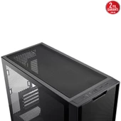 ASUS A21 360 MM SOĞUTUCU, 380 MM UZUNLUĞA KADAR EKRAN KARTI VE STANDART ATX PSU DESTEKLİ GİZLİ KABLO BÖLMELİ MICRO-ATX - A21 ASUS CASE - SİYAH - 6