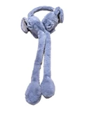 Peluş Kulaklık Hareketli Peluş Çocuk Kulaklığı  MAVİ - 1