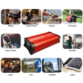 Kobb Kbn1000 12V/220V 1000Watt Tam Sinüs Dönüştürücü İnvertör thumbnail 4